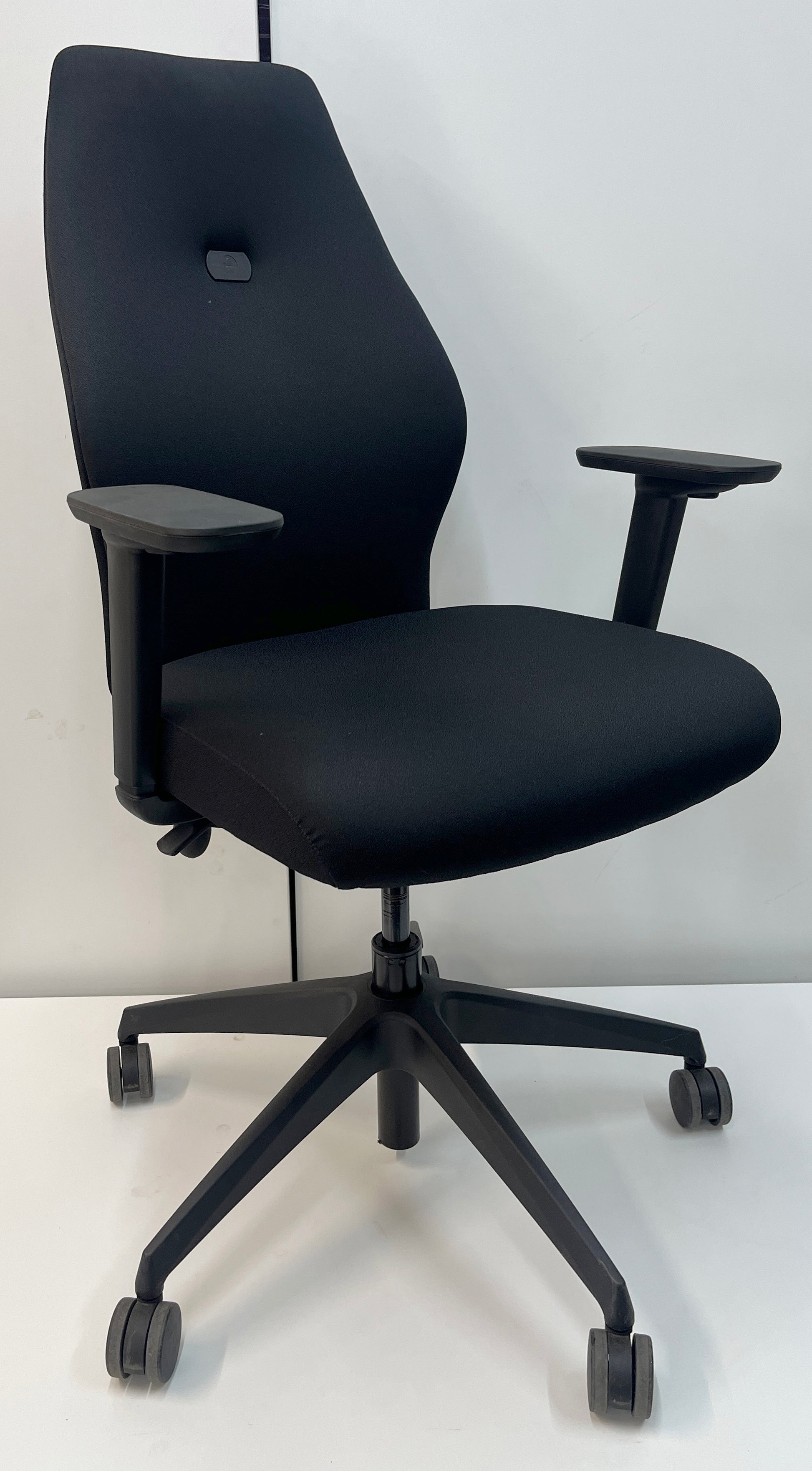 Ergonomic Positiv Plus High Back Black Office Chair (with armrests)