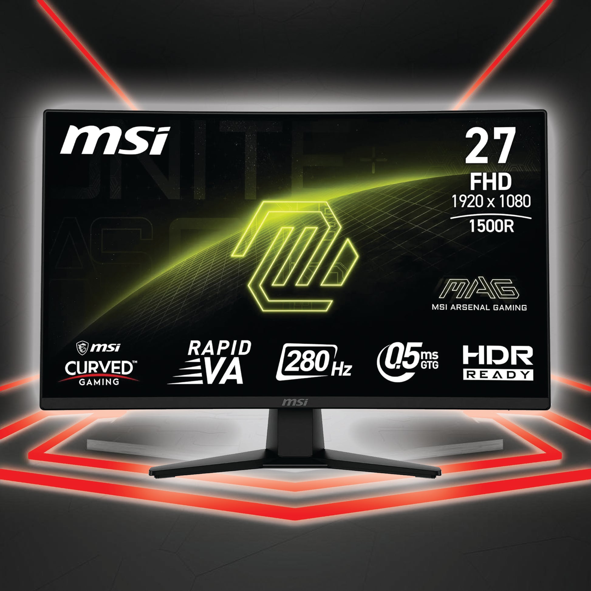 MSI MAG 27 Inch FHD Curved Gaming Monitor