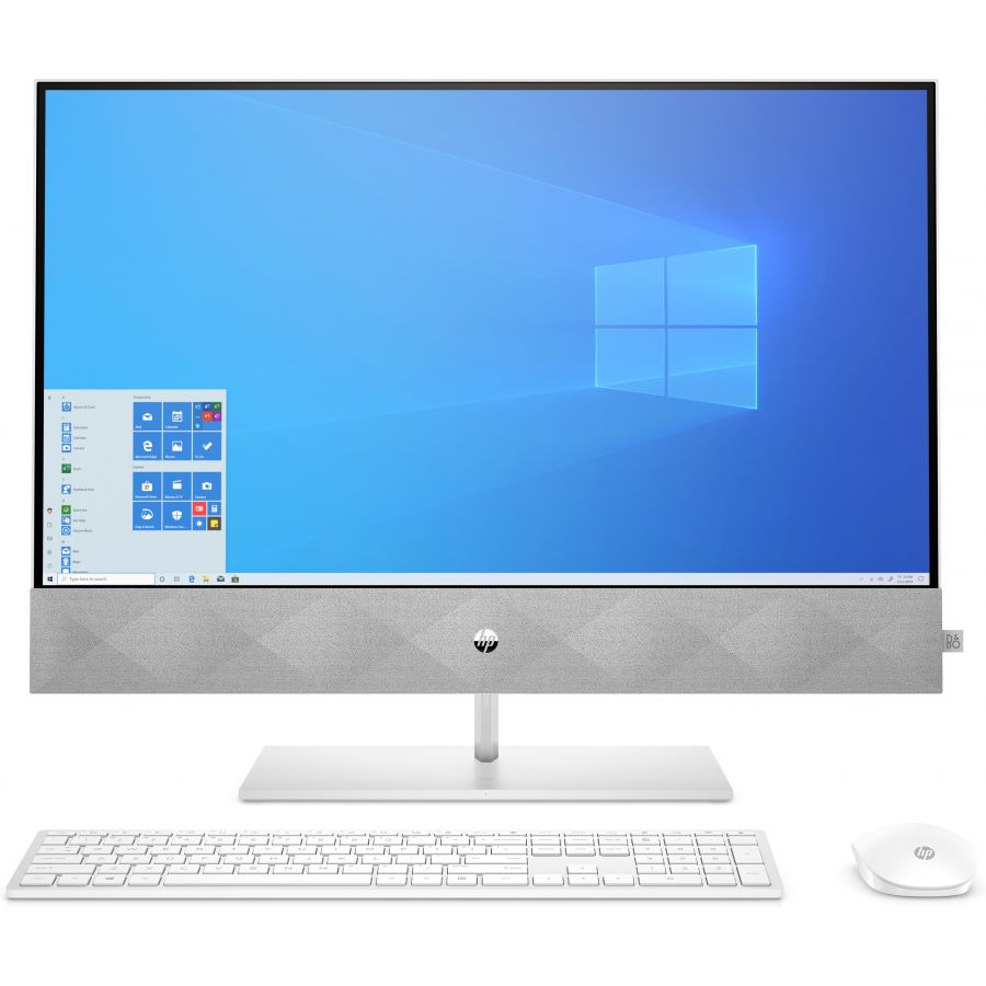 HP 27" All-In-One Finished In White - Intel i7 CPU - GTX 1650