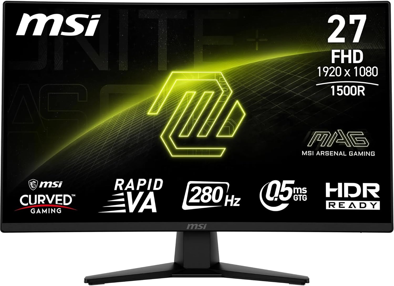 MSI MAG 27 Inch FHD Curved Gaming Monitor