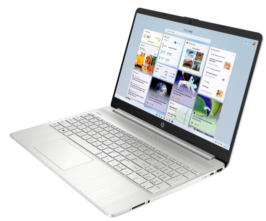 HP 15s Laptop In Silver- Intel Core i5 11th Gen CPU - 8GB RAM - 512GB SSD