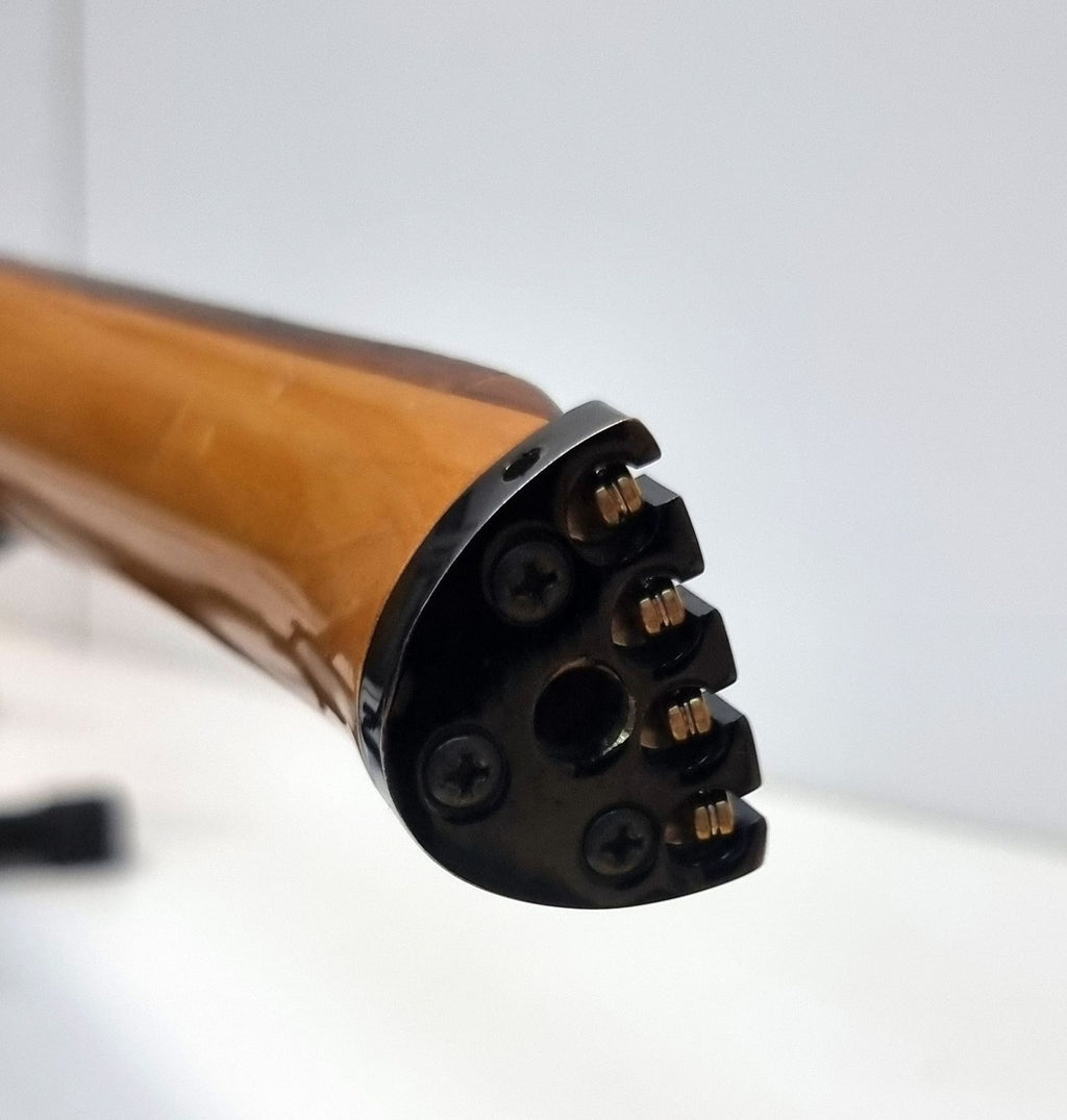 Cort Space PB Headless P-Bass 1983 - Black with White Finger Board + Rosewood Neck