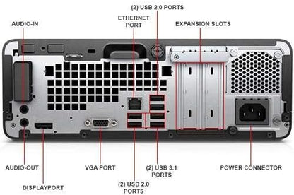 HP ProDesk 400 G4 SFF Desktop PC - 6th Gen Intel Quad Core i5 - 8GB DDR4 - 256GB SSD - DVDRW Windows Tiny11 Professional (Refurbished)