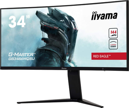 Iilyama G-MASTER Red Eagle 34" QHD 144Hz Curved Gaming Monitor