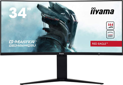 Iilyama G-MASTER Red Eagle 34" QHD 144Hz Curved Gaming Monitor