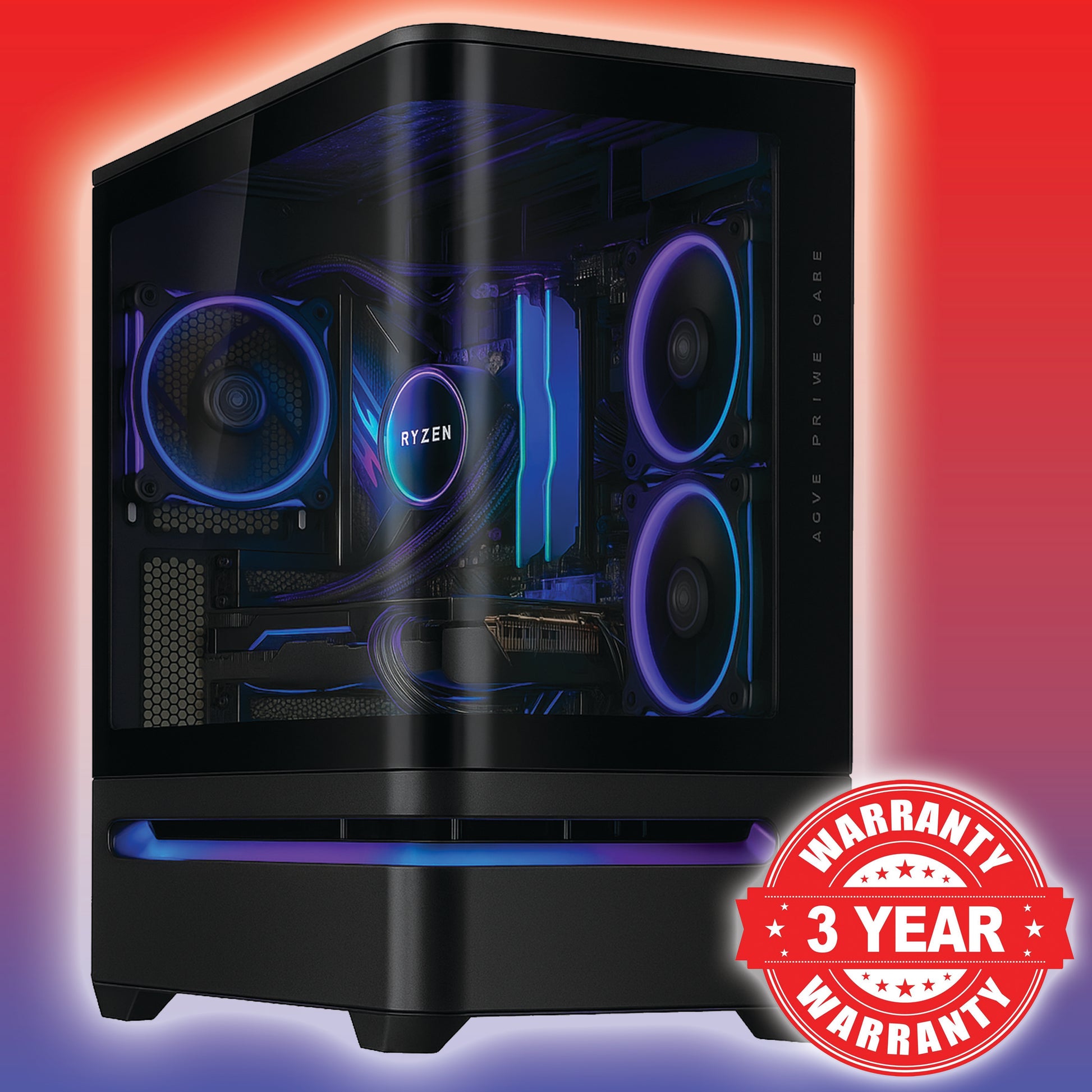 Asus Curved Panel Gaming PC - Ryzen 7 9800X3D - RTX 5080 - 32GB DDR5