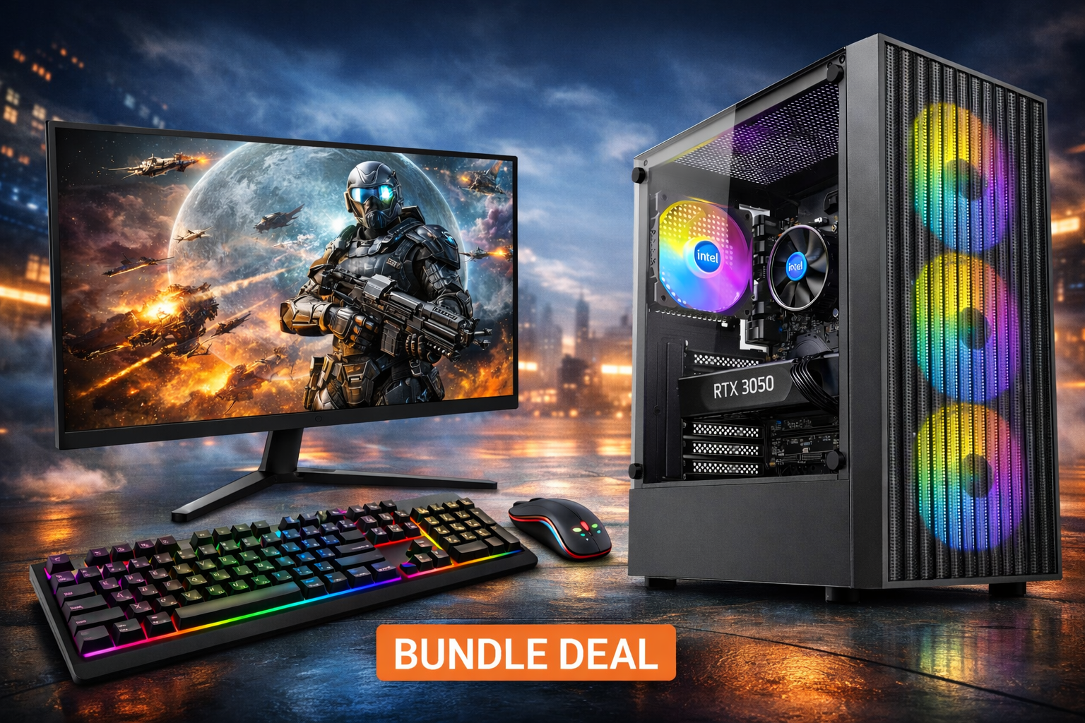 RTX Starter Gaming PC – Plug & Play Gaming Bundle