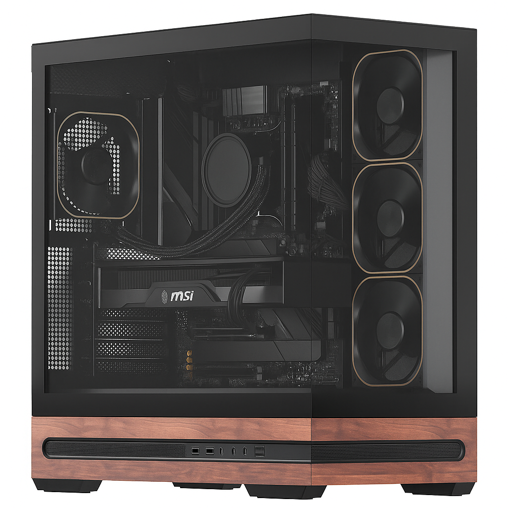 Elegance Wooden Effect Gaming PC - Ryzen 7 7800X3D - RTX 5060Ti OC 16GB