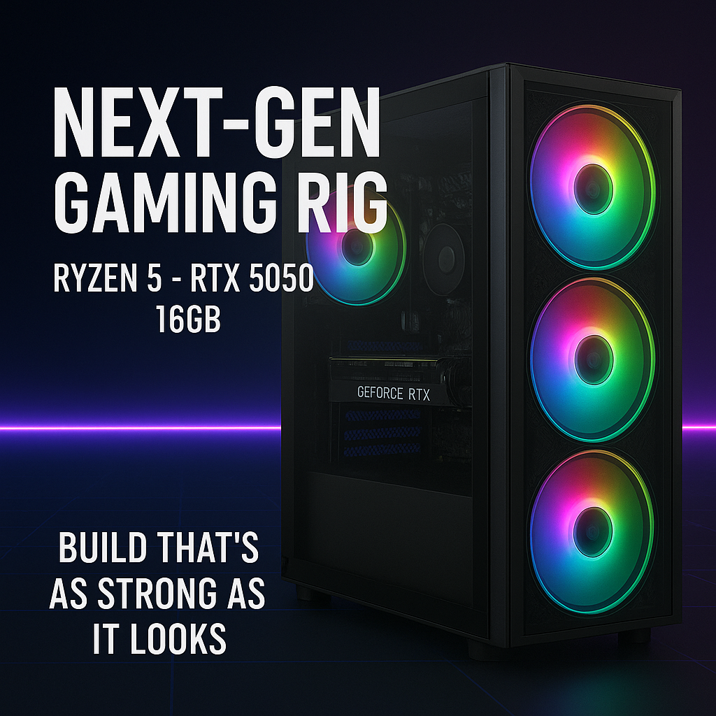 Next-Gen Gaming Rig - Ryzen 5 - RTX 5050 - 16GB DDR5