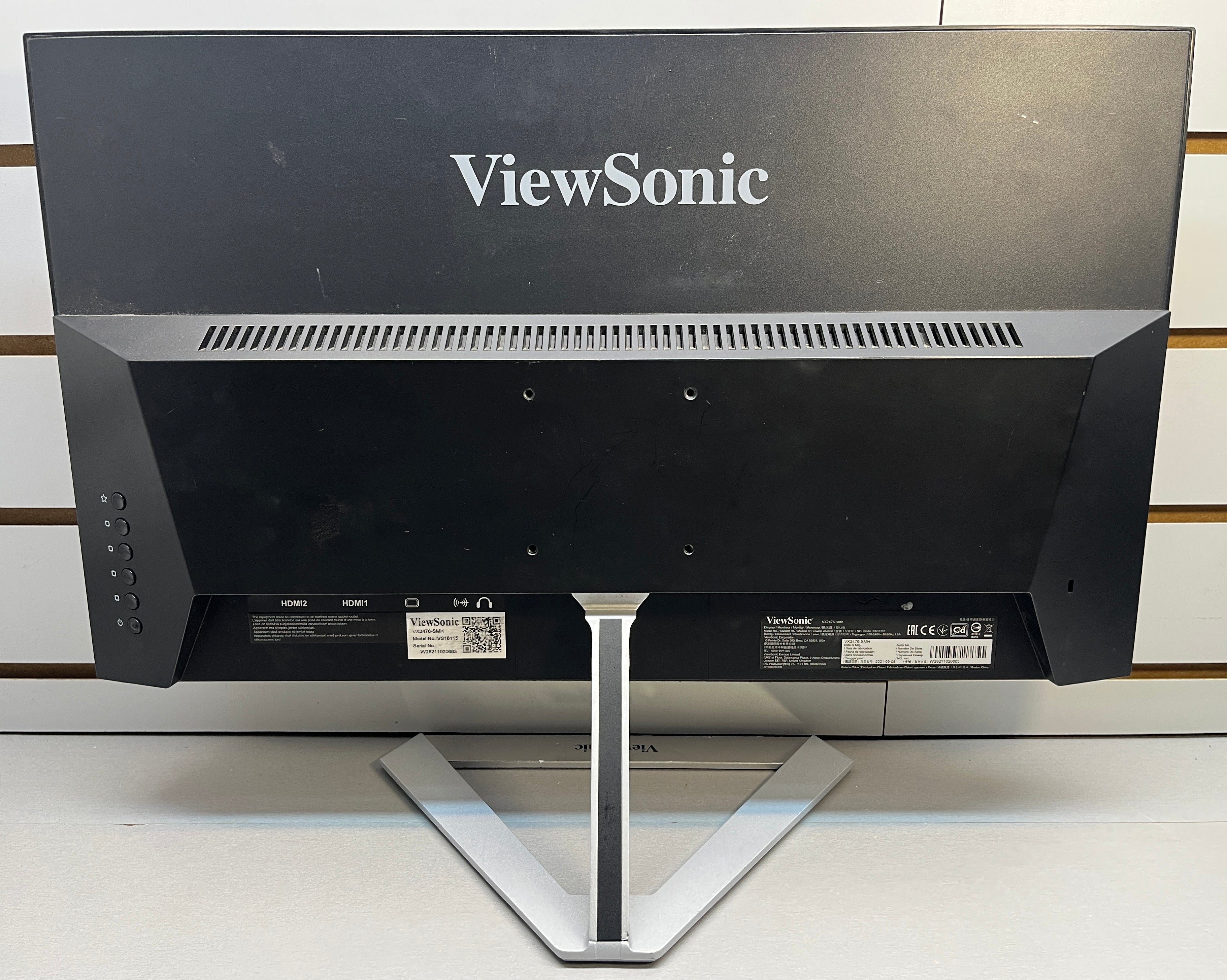 ViewSonic VX2476 – 24” Full HD IPS Frameless Monitor