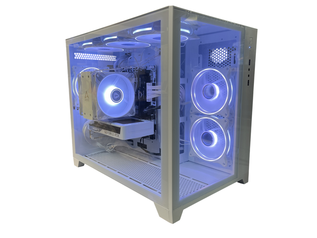White Gaming PC - Intel Core i5 - 16GB RAM - 1TB SSD - RTX 5060 8GB Graphics - Great For Fortnite, Minecraft & More