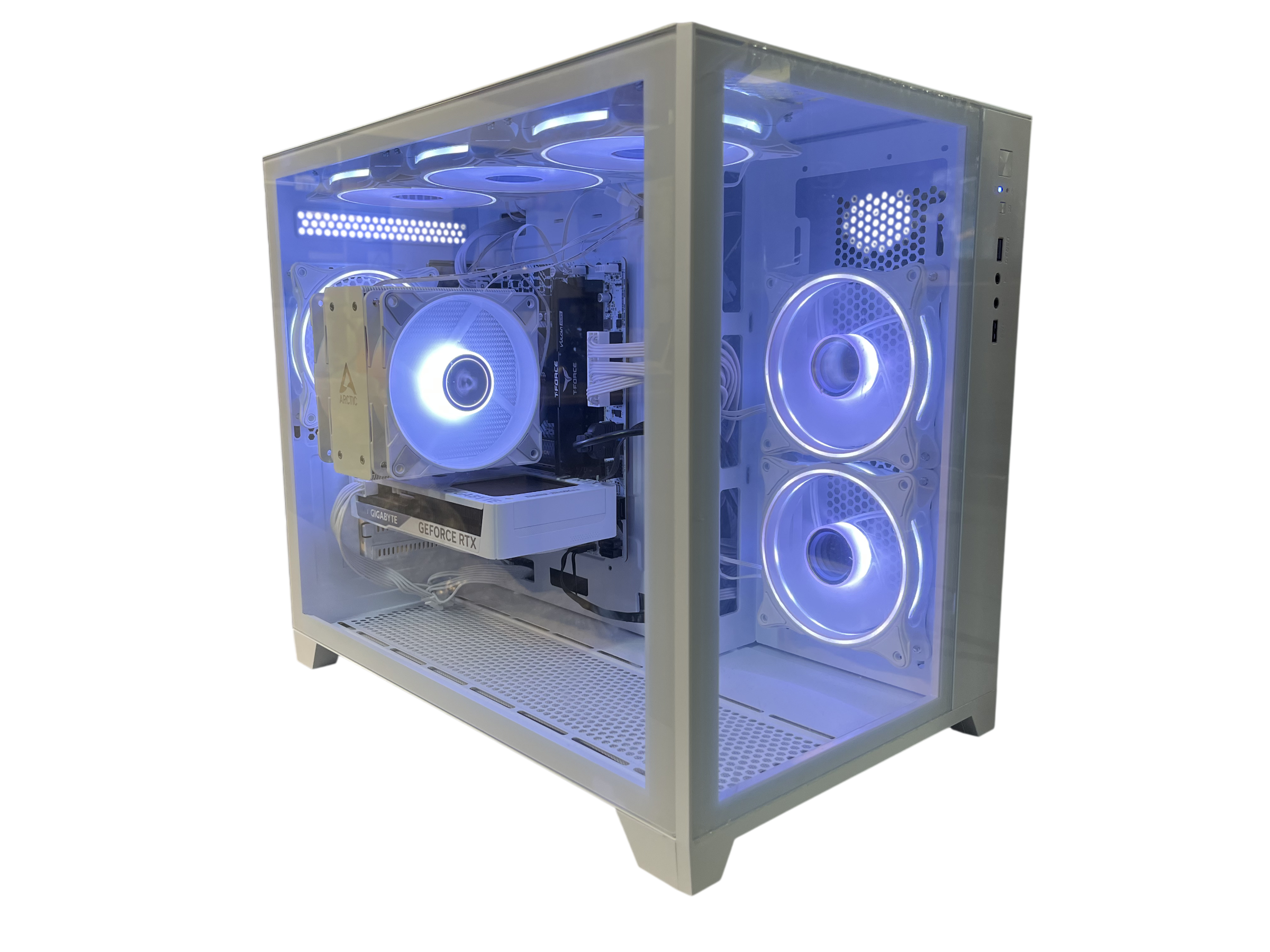 White Gaming PC - Intel Core i5 - 16GB RAM - 1TB SSD - RTX 5060 8GB Graphics - Great For Fortnite, Minecraft & More