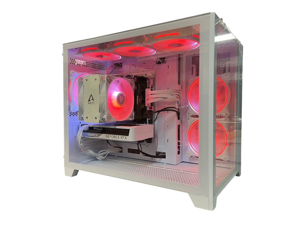 White Gaming PC - Intel Core i5 - 16GB RAM - 1TB SSD - RTX 5060 8GB Graphics - Great For Fortnite, Minecraft & More