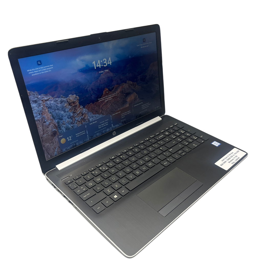 HP Silver Laptop - Intel Core i3 - Refurbished Laptop