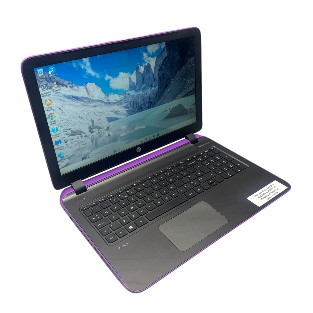 HP Purple Laptop - Intel Core i5 - Refurbished Laptop