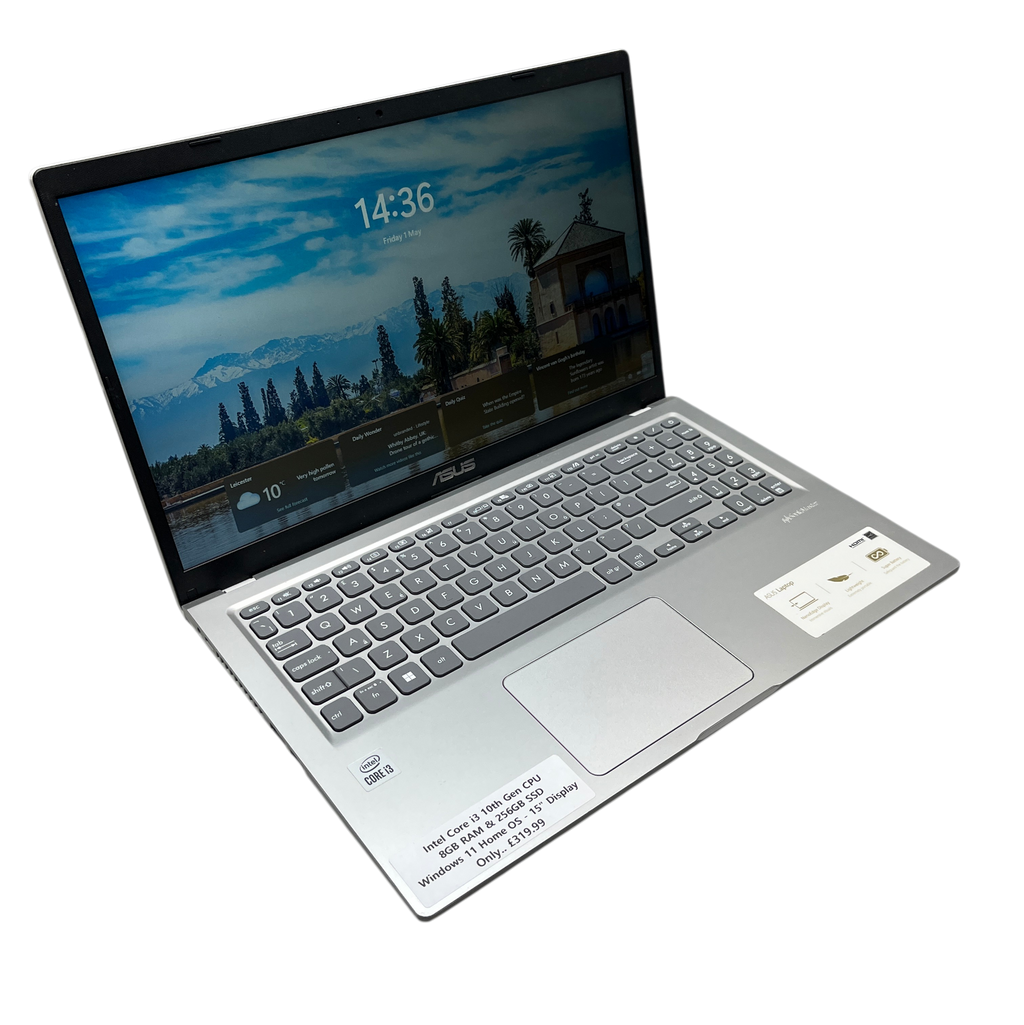 ASUS Silver Laptop - Intel Core i3 - Refurbished Laptop
