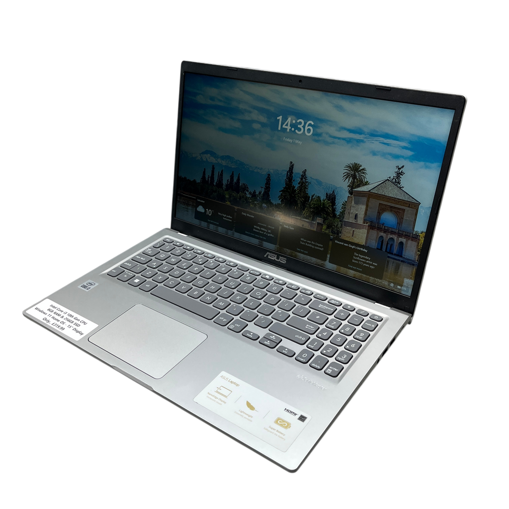 ASUS Silver Laptop - Intel Core i3 - Refurbished Laptop