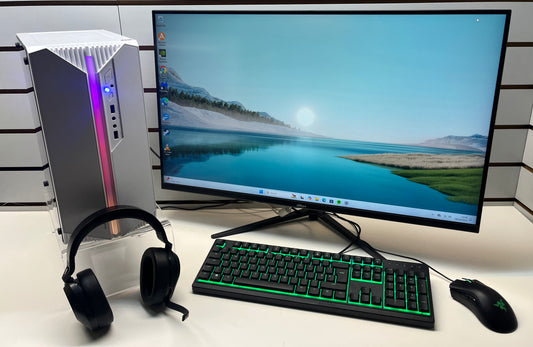 RedHouse Gaming PC Package - AMD Ryzen 5 4500 CPU- NVIDIA GeForce GTX 1650 Graphics - Razer Keyboard & Mouse - Corsair Wireless Headset - Dahua 31.5" Widescreen Monitor