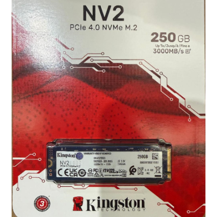 Kingston NV2 250GB PCIe 4.0 NVMe M.