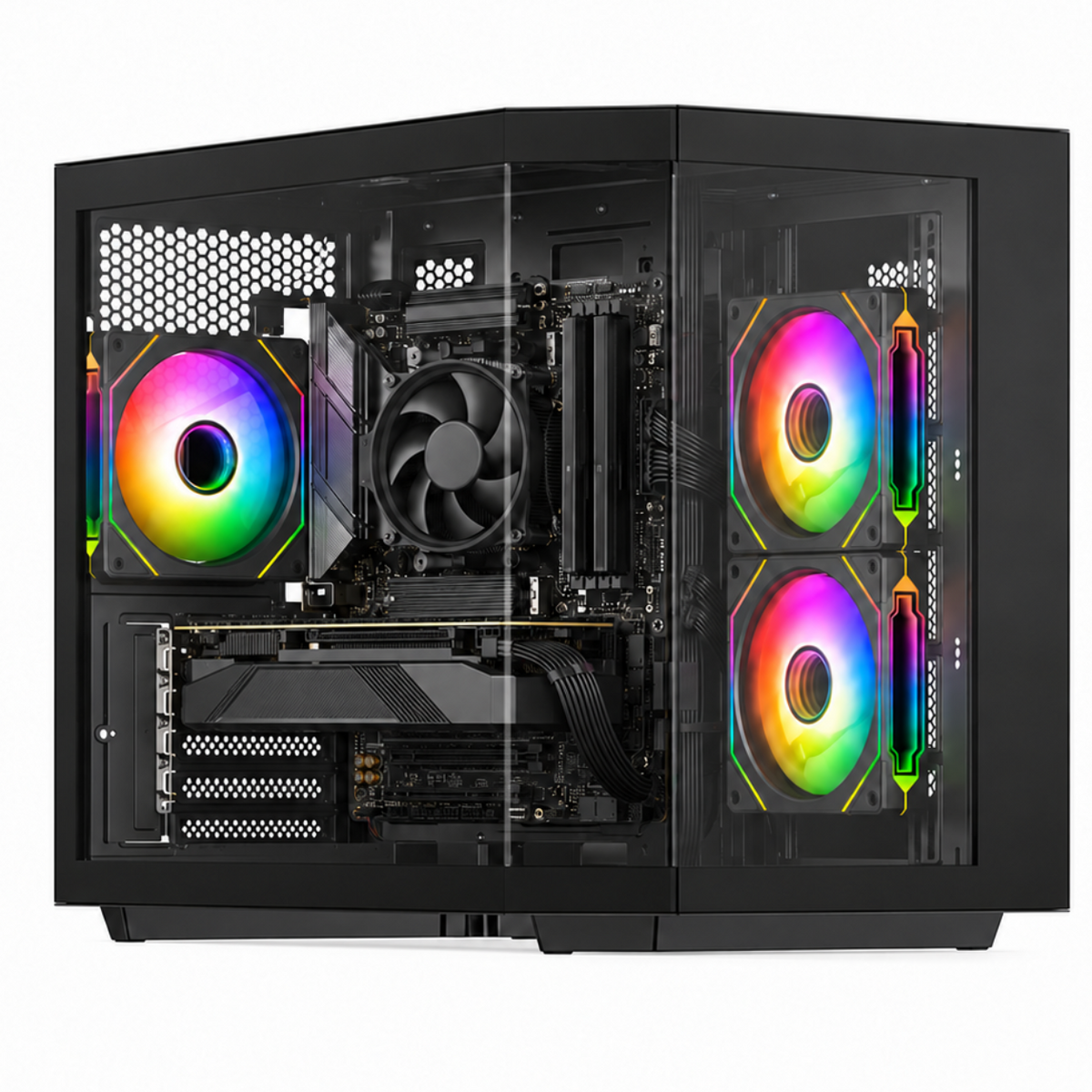 RedHouse Edge Gaming PC | Ryzen 5 7500X3D | RTX 3050 6GB | 16GB RAM | 512GB SSD
