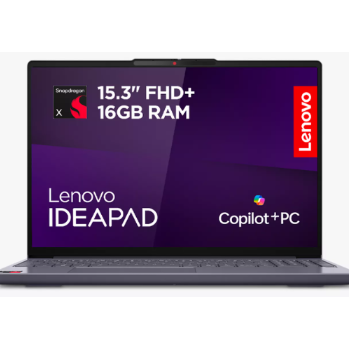 Lenovo Ideapad Slim 3 - Snapdragon Processor, 16GB RAM, 256GB SSD - Free McAfee 1 Year Protection