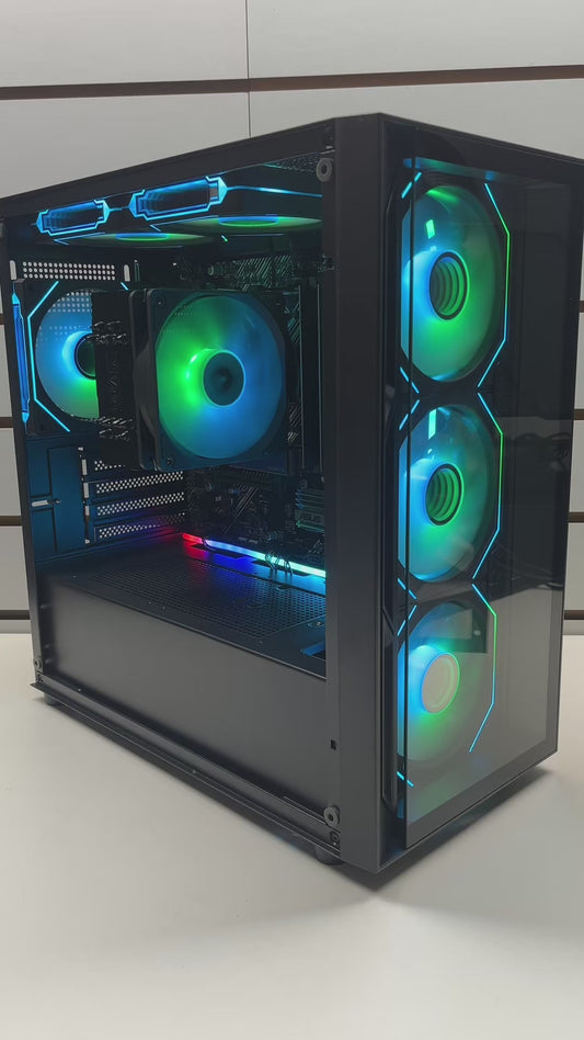 Custom Built ARGB Gaming PC-AMD Ryzen 5 5500GT CPU / 16GB RAM / 512GB SSD /AMD Radeon Dedicated GPU / Windows 11 Pro