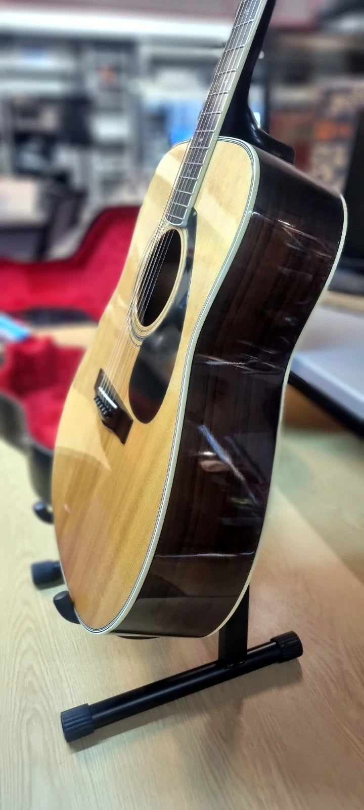 Yamaha FG450SA Dreadnought Acoustic Folk Guitar / Spruce Top / Premium Rosewood