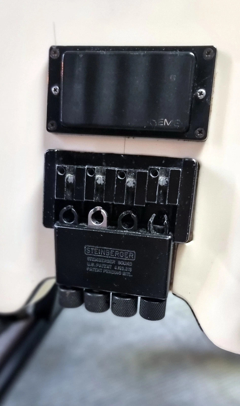 Steinberger XM-2 White Electric Headless Bass 1989 From The Newburgh NY Factory