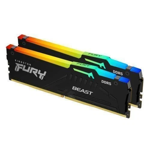 Kingston FURY Beast DDR5 RGB 64GB (2x32GB) 6000MT/s EXPO Desktop RAM – CL36